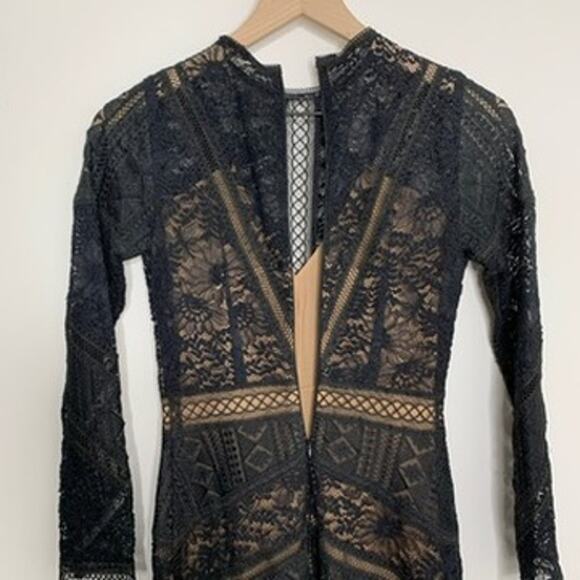 The Kooples Openwork Lace Black Maxi Dress Womens Small - Picture 12 of 15